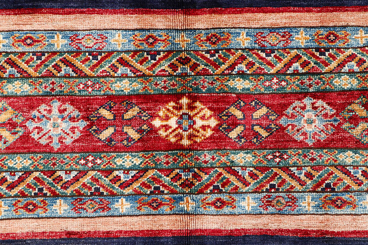 Multi Colored Kazak 5' 8 x 7' 7 - No. 61249 - ALRUG Rug Store