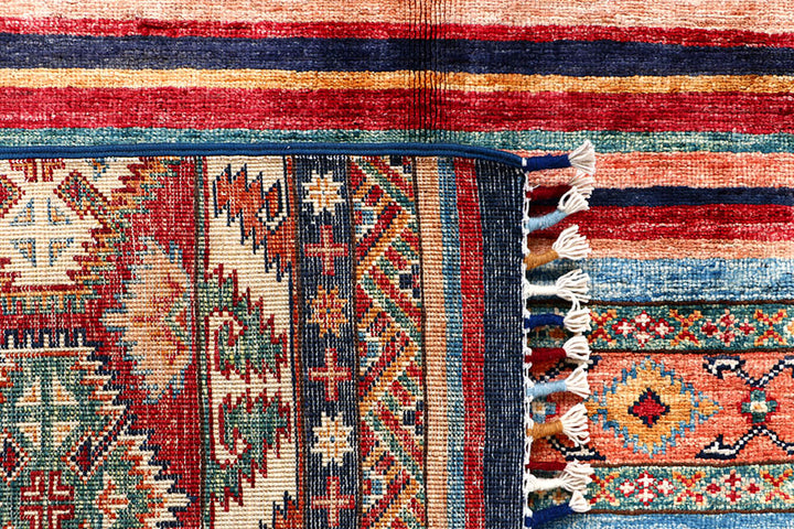 Multi Colored Kazak 5' 8 x 7' 7 - No. 61249 - ALRUG Rug Store