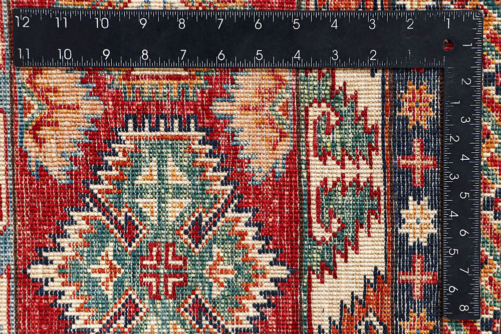 Multi Colored Kazak 5' 8 x 7' 7 - No. 61249 - ALRUG Rug Store