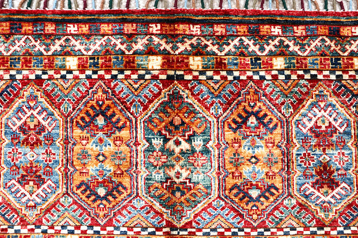 Multi Colored Kazak 5' 7 x 7' 9 - No. 61250 - ALRUG Rug Store