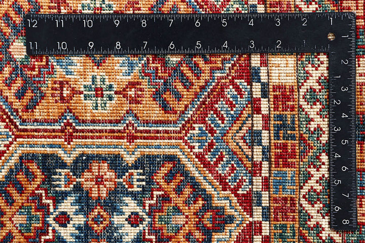 Multi Colored Kazak 5' 7 x 7' 9 - No. 61250 - ALRUG Rug Store