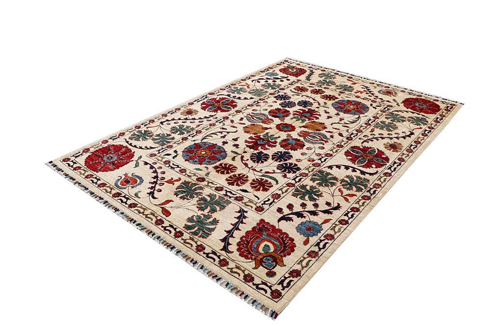 Suzani 5' 9 x 8' 3 - No. 61254 - ALRUG Rug Store