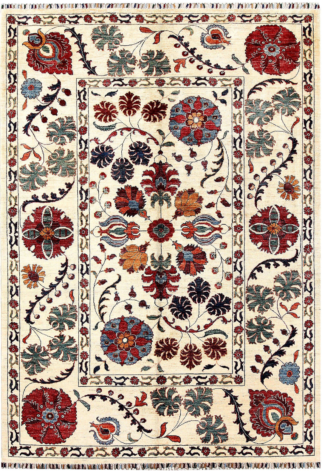 Suzani 5' 9 x 8' 3 - No. 61254 - ALRUG Rug Store
