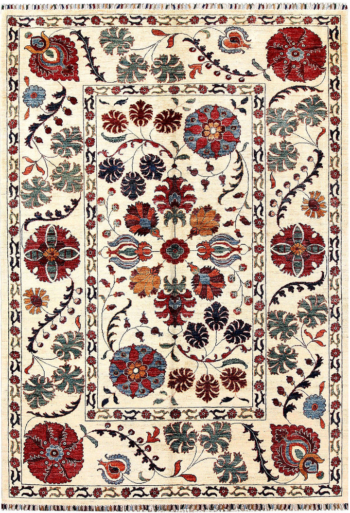 Suzani 5' 9 x 8' 3 - No. 61254 - ALRUG Rug Store