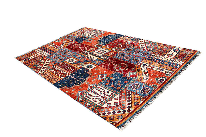 Multi Colored Kazak 5' 7 x 8' 5 - No. 61258 - ALRUG Rug Store