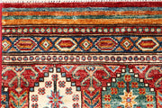 Multi Colored Kazak 2' 6 x 10' 3 - No. 61270 - ALRUG Rug Store