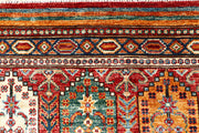 Multi Colored Kazak 2' 6 x 10' 3 - No. 61270 - ALRUG Rug Store