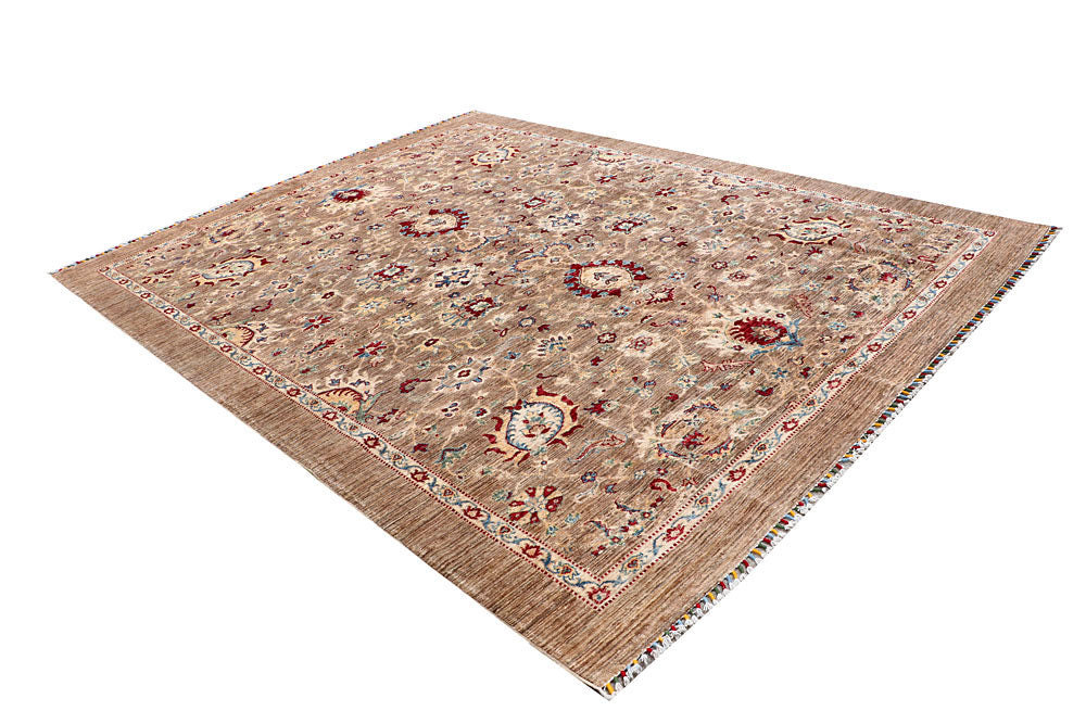 Tan Kazak 8' x 10' 1 - No. 61317 - ALRUG Rug Store