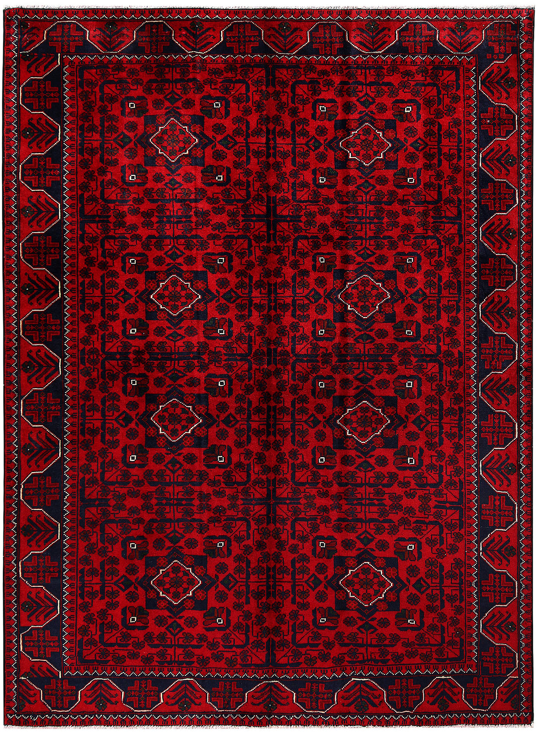 Dark Red Khal Mohammadi 4' 9 x 6' 6 - No. 61365 - ALRUG Rug Store