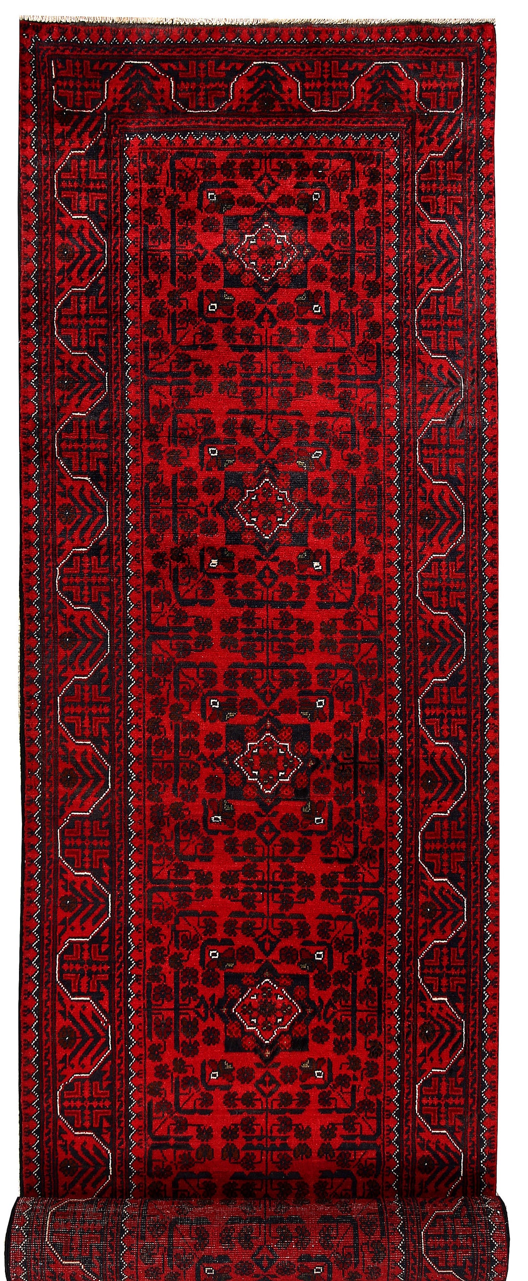 Dark Red Khal Mohammadi 2' 7 x 12' 10 - No. 61403 - ALRUG Rug Store
