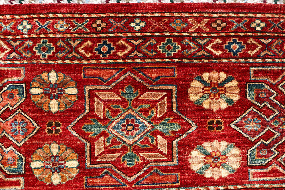 Firebrick Kazak 4' 1 x 6' - No. 61432 - ALRUG Rug Store
