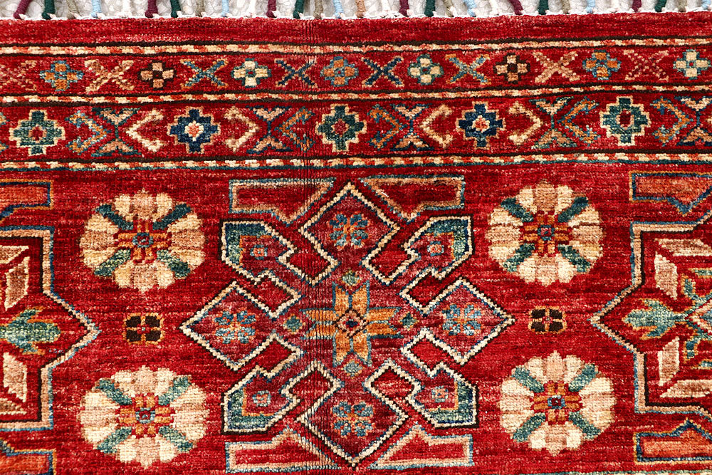 Firebrick Kazak 4' 1 x 6' - No. 61432 - ALRUG Rug Store