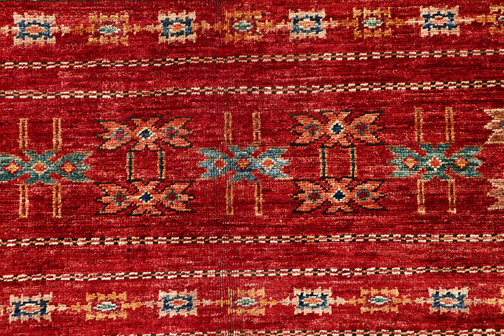Firebrick Kazak 4' 1 x 6' - No. 61432 - ALRUG Rug Store