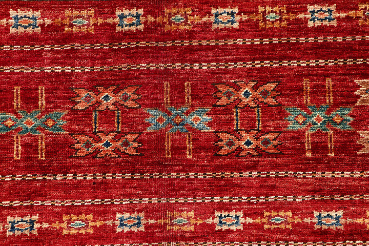 Firebrick Kazak 4' 1 x 6' - No. 61432 - ALRUG Rug Store