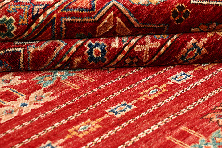 Firebrick Kazak 4' 1 x 6' - No. 61432 - ALRUG Rug Store