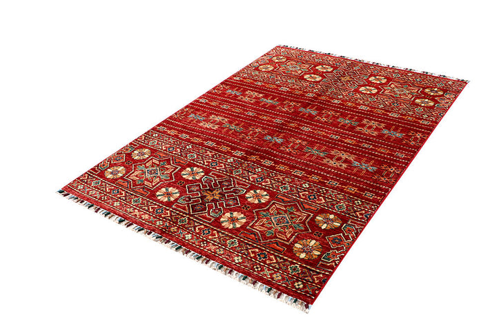 Firebrick Kazak 4' 1 x 6' - No. 61432 - ALRUG Rug Store