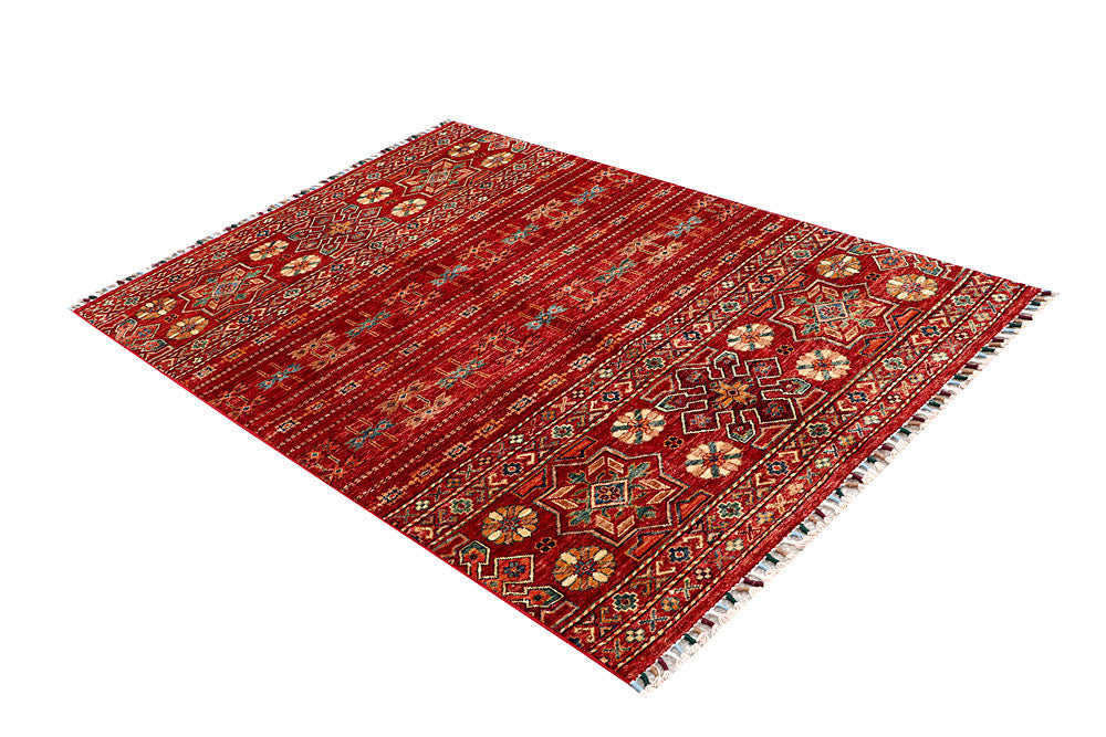 Firebrick Kazak 4' 1 x 6' - No. 61432 - ALRUG Rug Store