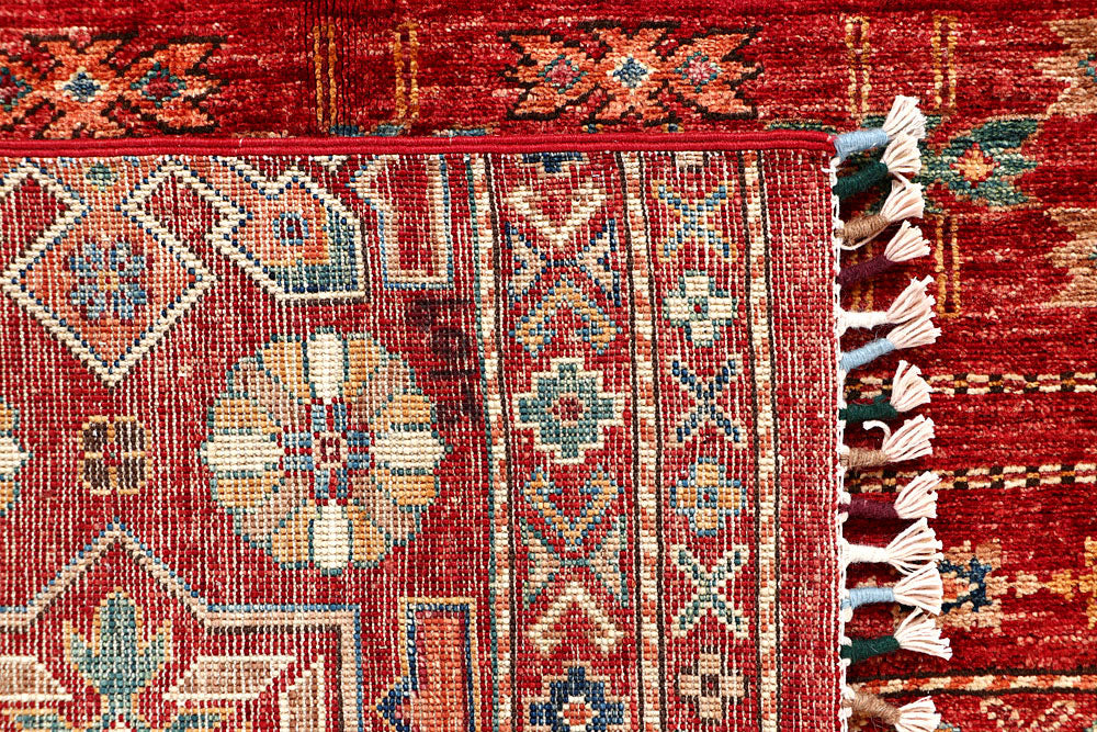 Firebrick Kazak 4' 1 x 6' - No. 61432 - ALRUG Rug Store