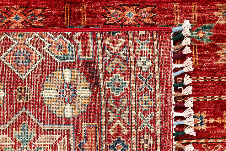 Firebrick Kazak 4' 1 x 6' - No. 61432 - ALRUG Rug Store