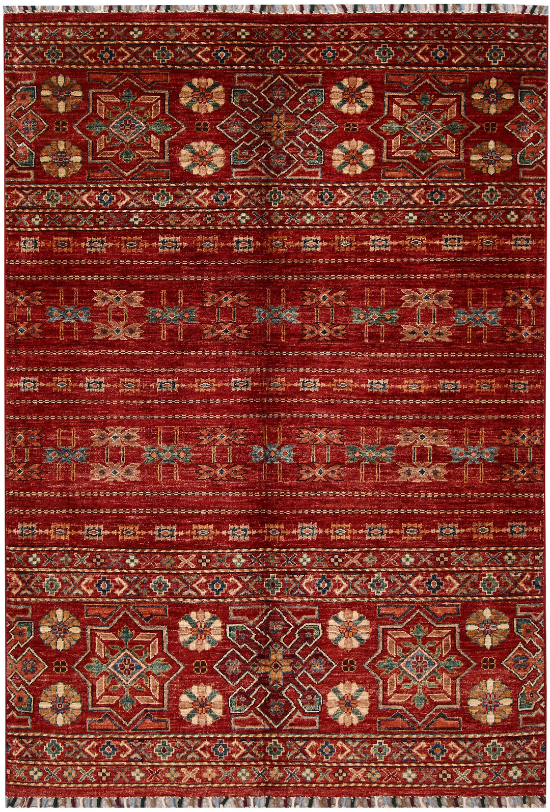 Firebrick Kazak 4' 1 x 6' - No. 61432 - ALRUG Rug Store