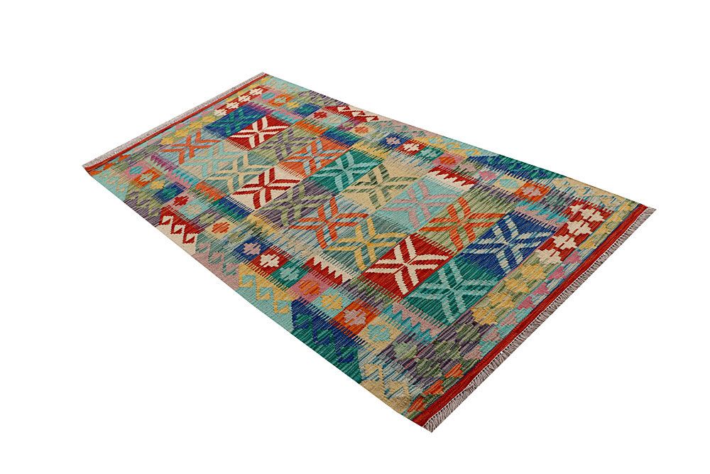 Kilim 3' 3 x 6' 8 - No. 61472 - ALRUG Rug Store