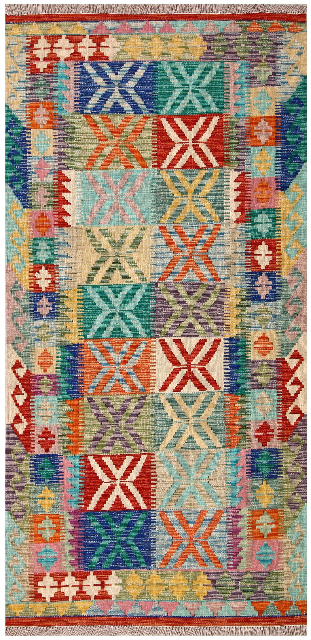 Kilim 3' 3 x 6' 8 - No. 61472 - ALRUG Rug Store
