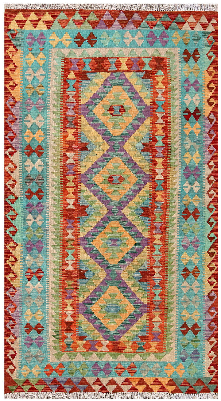 Kilim 3' 6 x 6' 2 - No. 61473 - ALRUG Rug Store