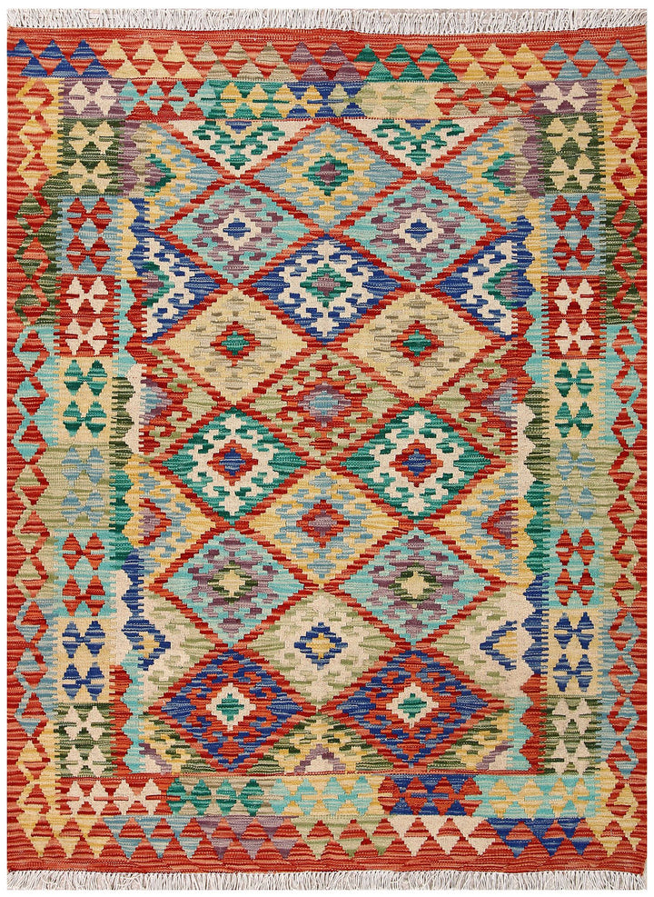 Kilim 4' 4 x 5' 7 - No. 61482 - ALRUG Rug Store