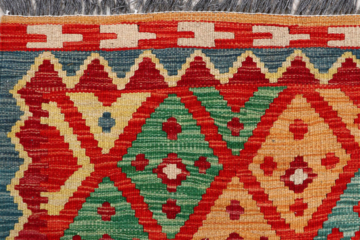 Multi Colored Kilim 4' 3 x 5' 9 - No. 61484 - ALRUG Rug Store