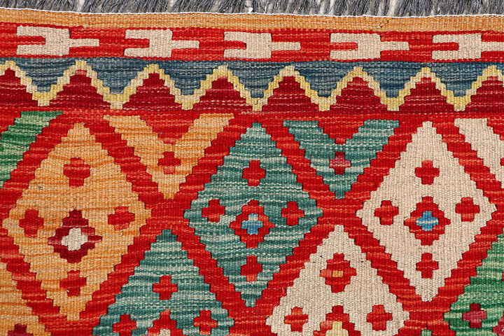 Multi Colored Kilim 4' 3 x 5' 9 - No. 61484 - ALRUG Rug Store