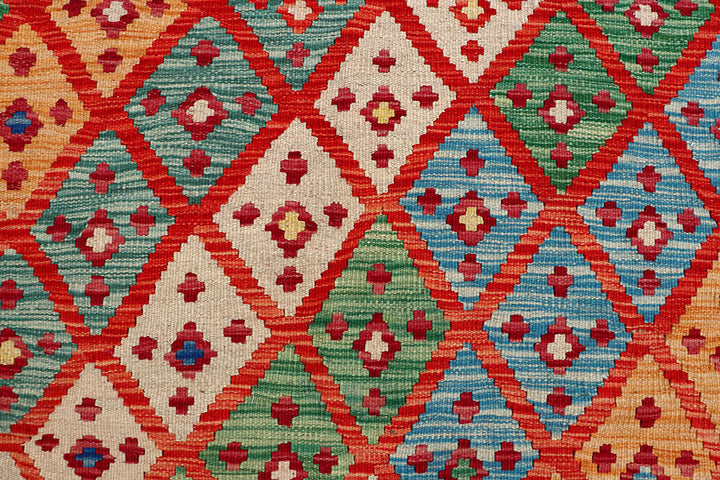 Multi Colored Kilim 4' 3 x 5' 9 - No. 61484 - ALRUG Rug Store