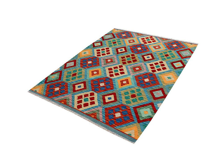 Kilim 4' 3 x 5' 6 - No. 61485 - ALRUG Rug Store