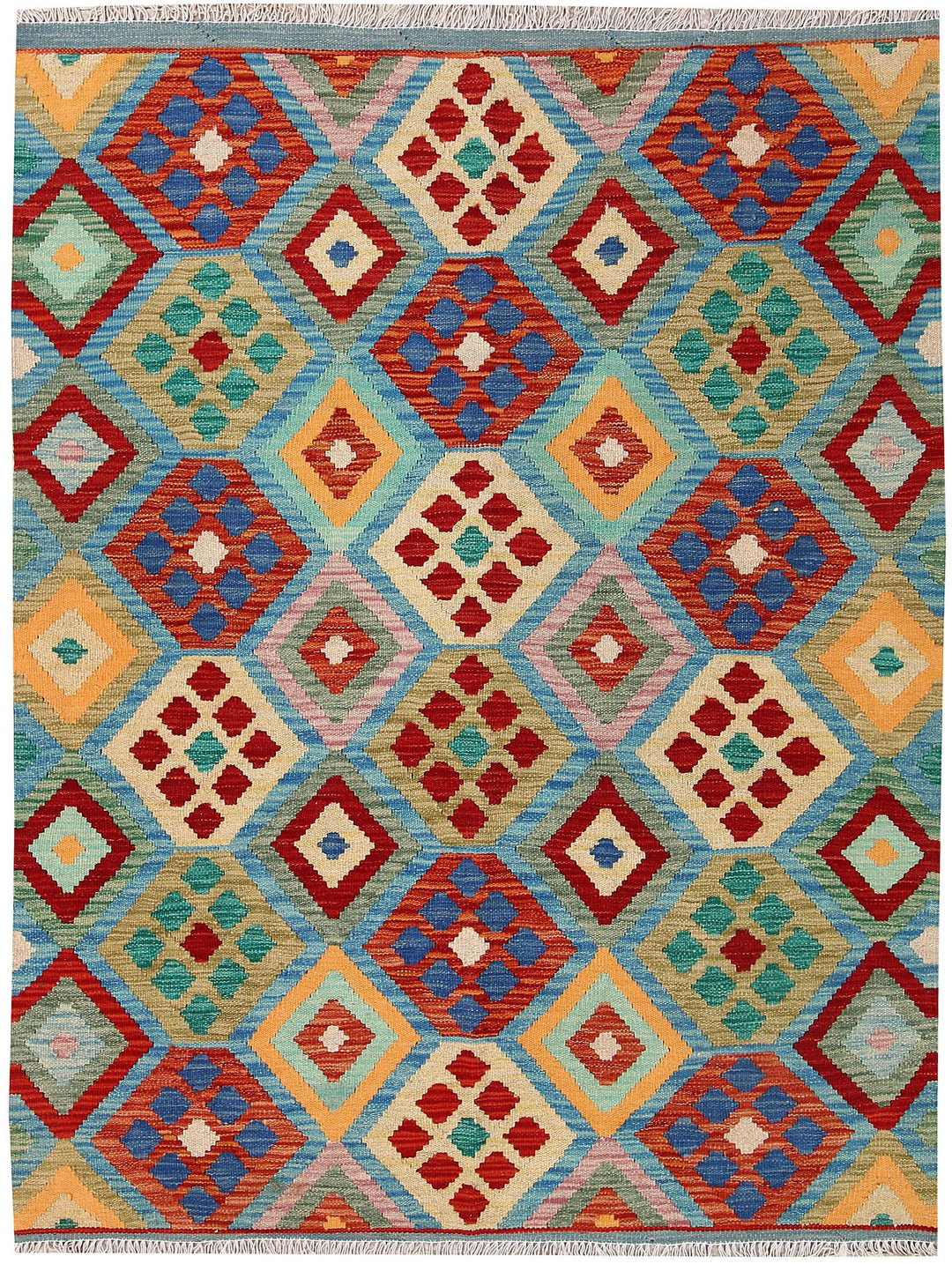 Kilim 4' 3 x 5' 6 - No. 61485 - ALRUG Rug Store