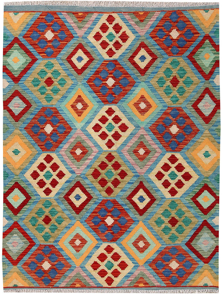 Kilim 4' 3 x 5' 6 - No. 61485 - ALRUG Rug Store