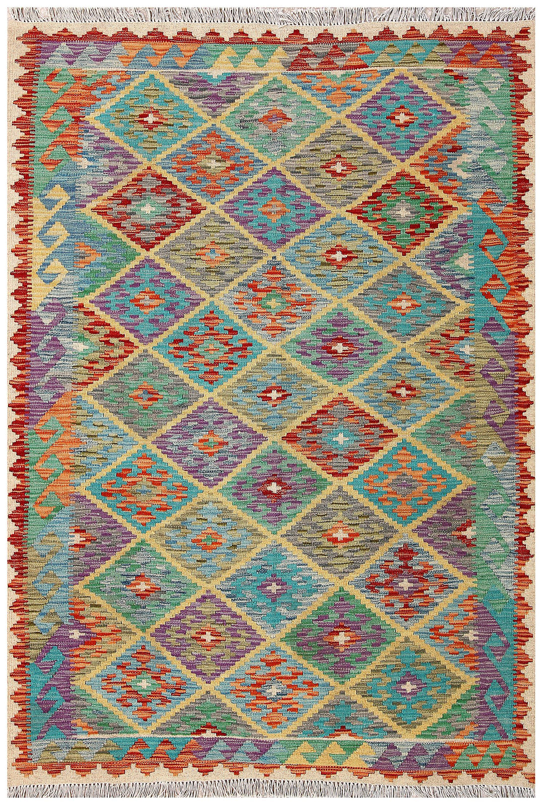 Kilim 4' 2 x 5' 11 - No. 61487 - ALRUG Rug Store