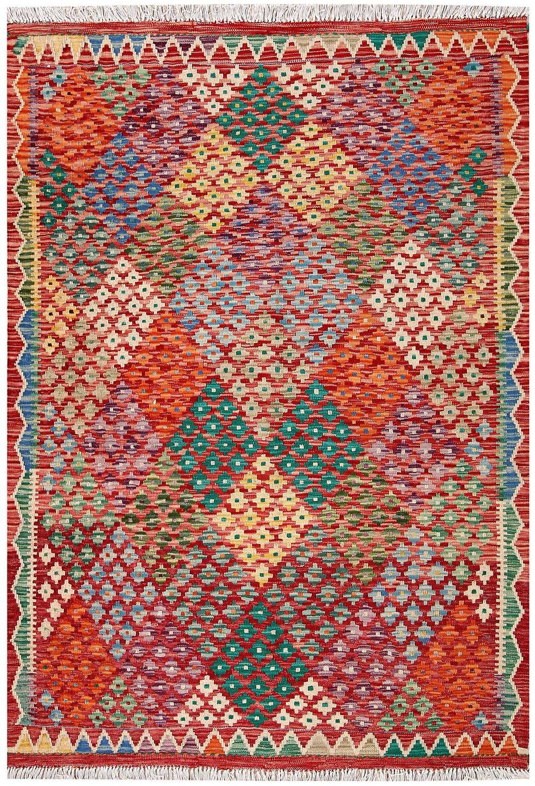 Kilim 4' 2 x 5' 11 - No. 61491 - ALRUG Rug Store