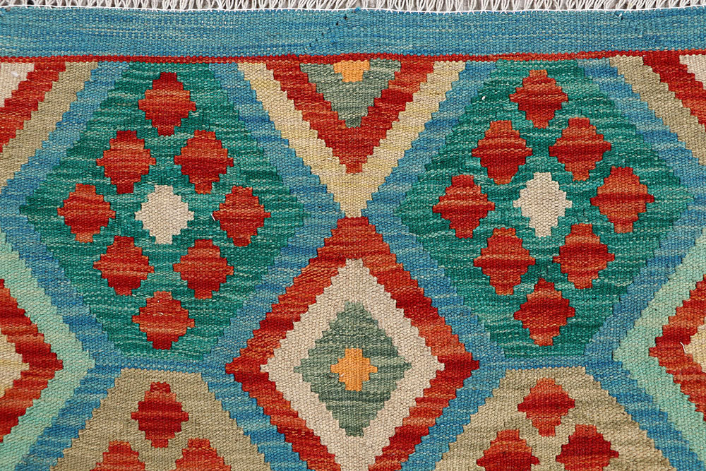 Multi Colored Kilim 4' 2 x 5' 6 - No. 61494 - ALRUG Rug Store