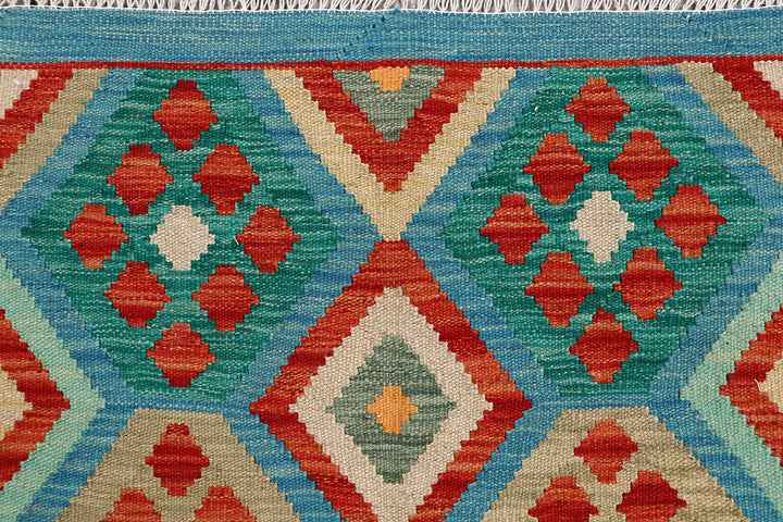 Multi Colored Kilim 4' 2 x 5' 6 - No. 61494 - ALRUG Rug Store