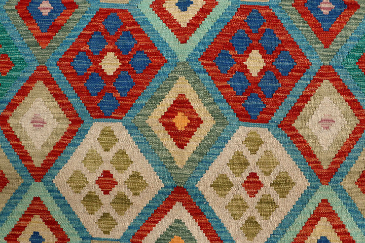 Multi Colored Kilim 4' 2 x 5' 6 - No. 61494 - ALRUG Rug Store