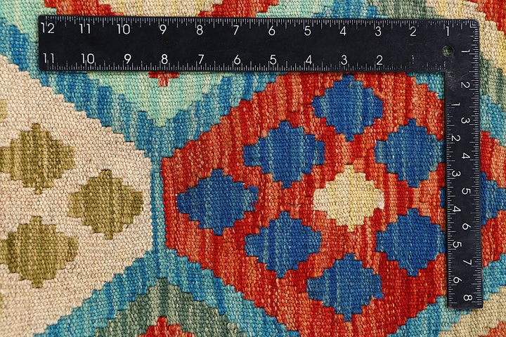 Multi Colored Kilim 4' 2 x 5' 6 - No. 61494 - ALRUG Rug Store