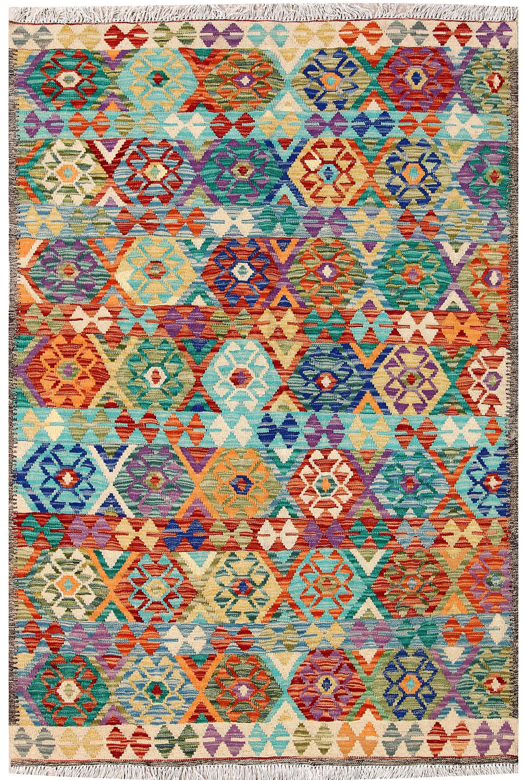 Kilim 4' 1 x 5' 11 - No. 61495 - ALRUG Rug Store