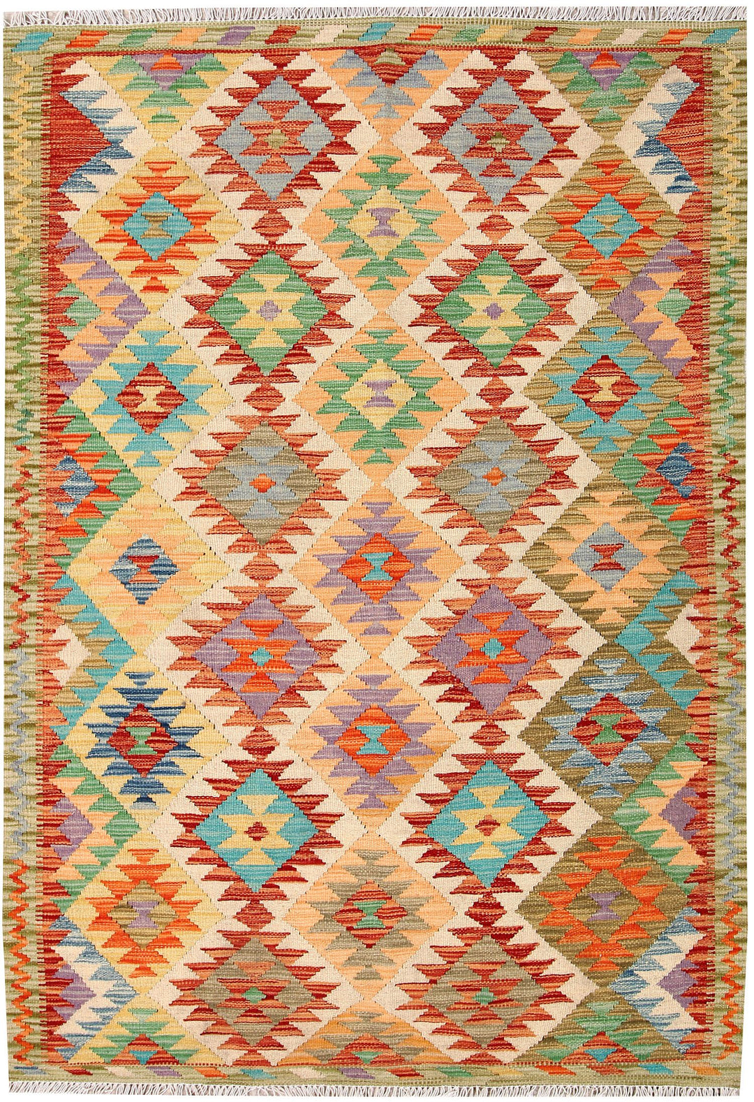 Kilim 4' 2 x 6' 6 - No. 61502 - ALRUG Rug Store