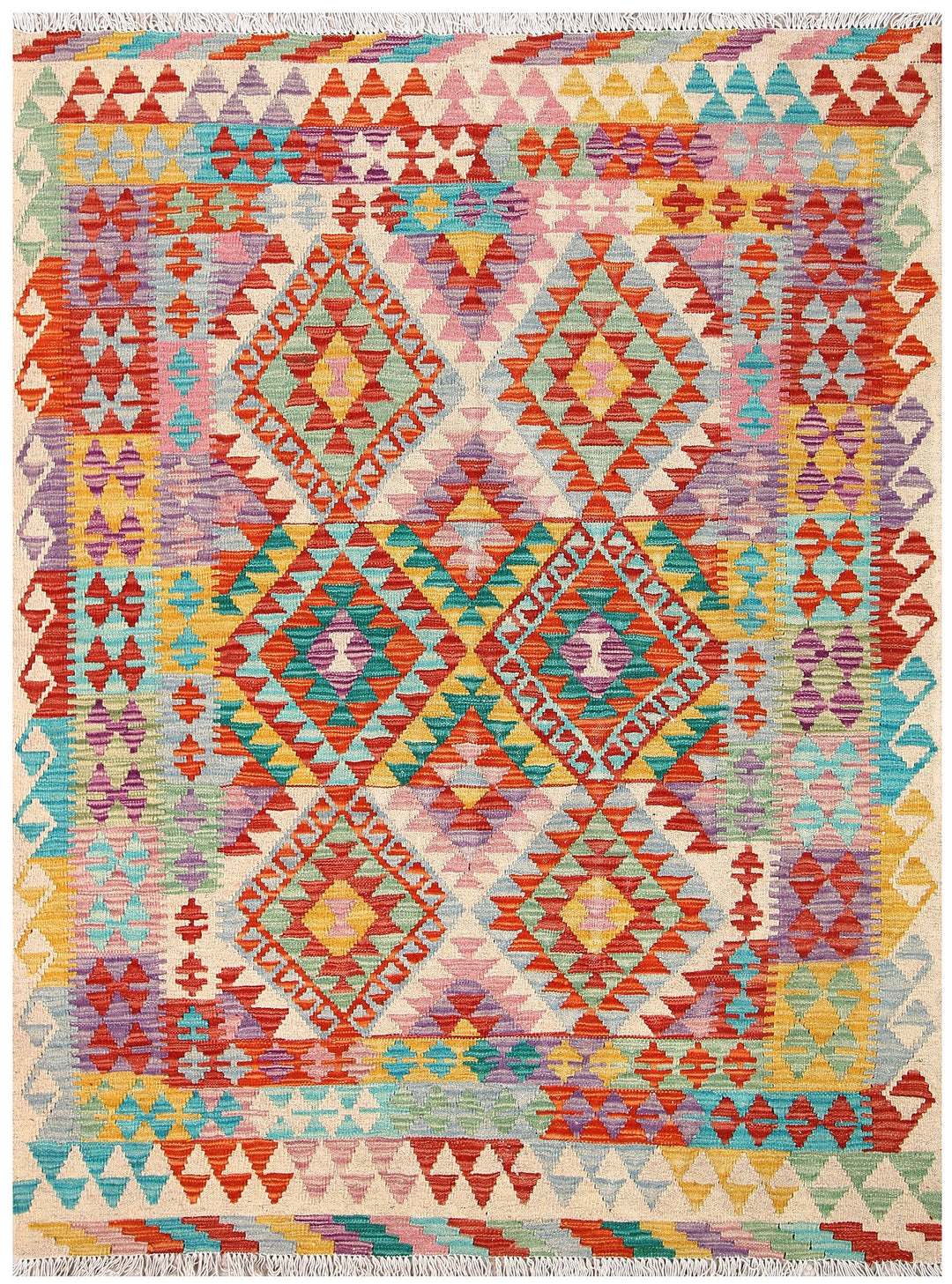 Kilim 4' 4 x 5' 7 - No. 61507 - ALRUG Rug Store