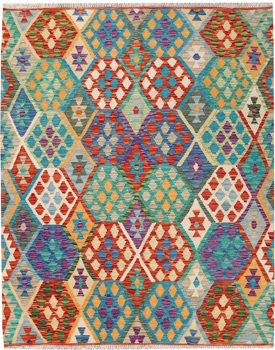 Kilim 5' 1 x 6' 8 - No. 61509 - ALRUG Rug Store