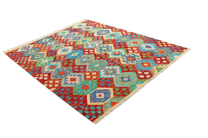 Multi Colored Kilim 5' 1 x 6' 5 - No. 61514 - ALRUG Rug Store
