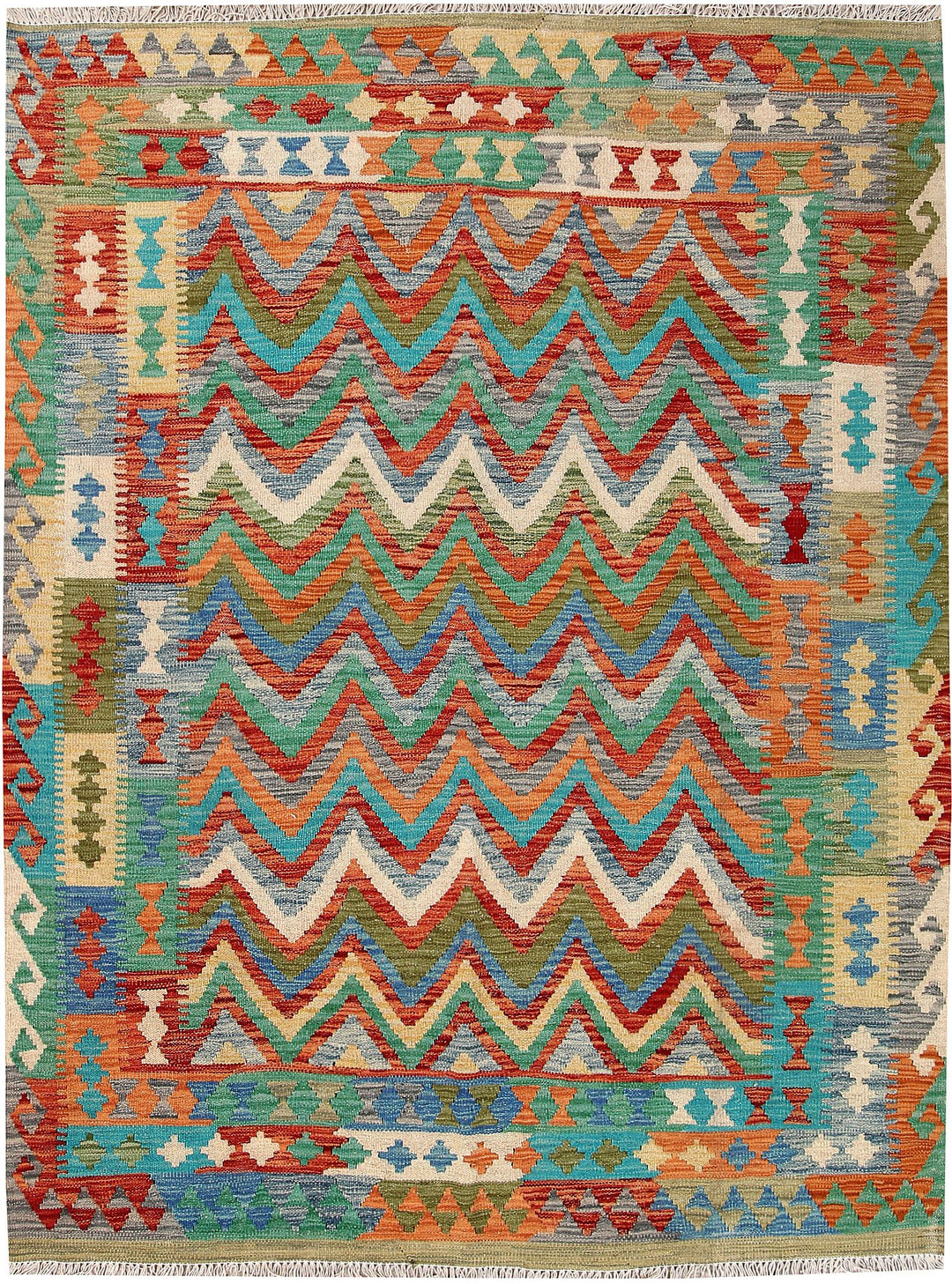 Kilim 5' x 6' 7 - No. 61515 - ALRUG Rug Store