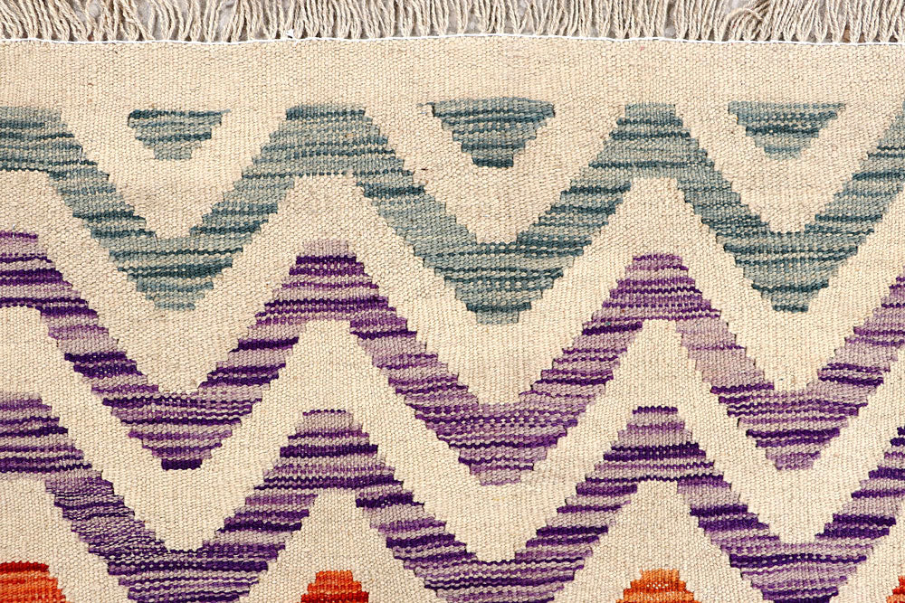 Multi Colored Kilim 4' 11 x 6' 5 - No. 61523 - ALRUG Rug Store