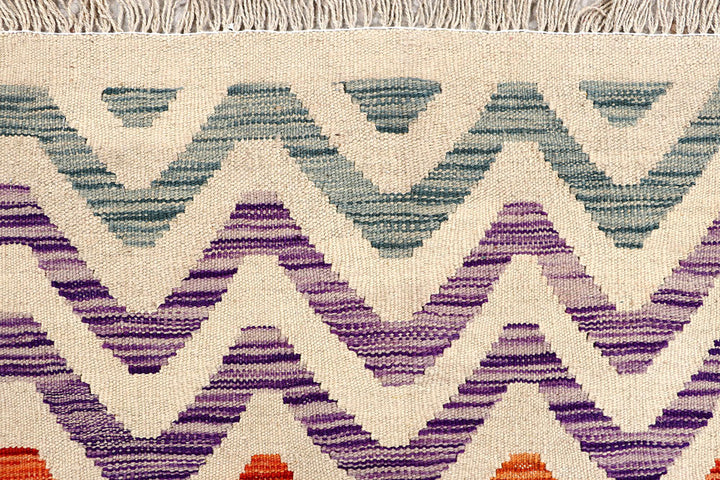 Multi Colored Kilim 4' 11 x 6' 5 - No. 61523 - ALRUG Rug Store