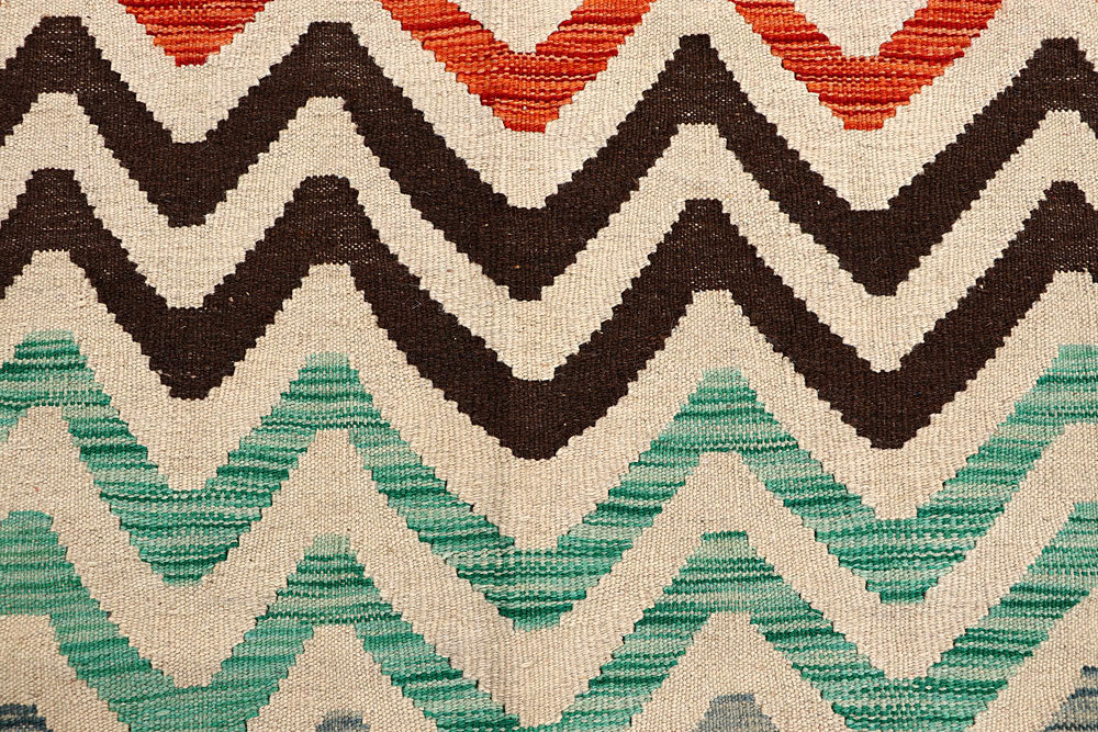 Multi Colored Kilim 4' 11 x 6' 5 - No. 61523 - ALRUG Rug Store