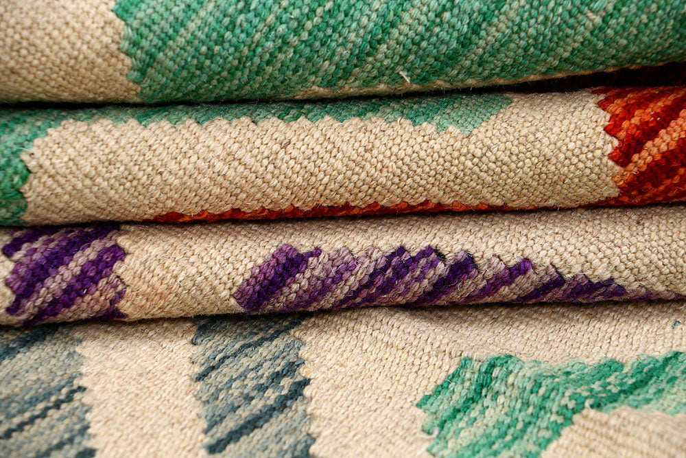 Multi Colored Kilim 4' 11 x 6' 5 - No. 61523 - ALRUG Rug Store